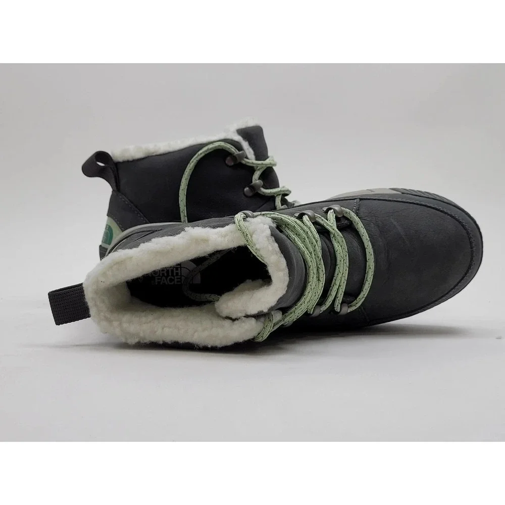 The North Face Sierra Winter Boots Womens Sz 7.5 Mid‎ Calf Waterproof Grey NEW